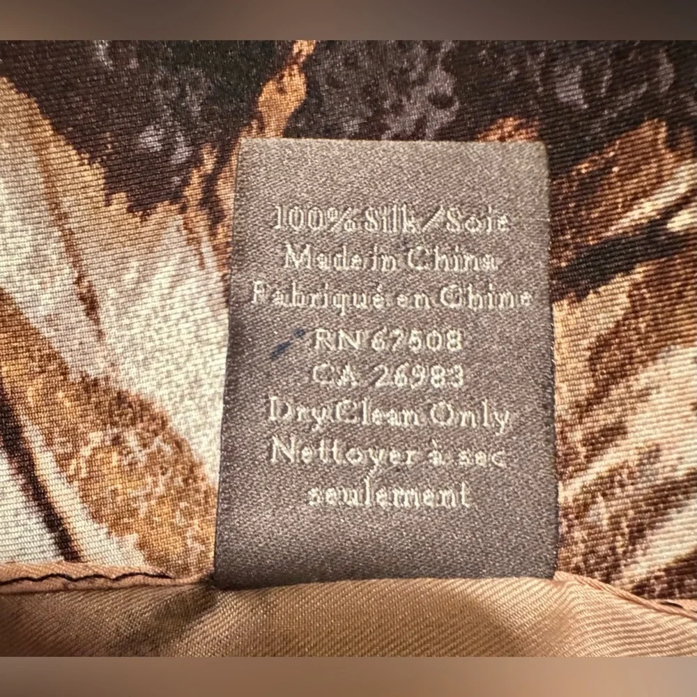 Vince Camuto Artistic Scarf in Black and Tan